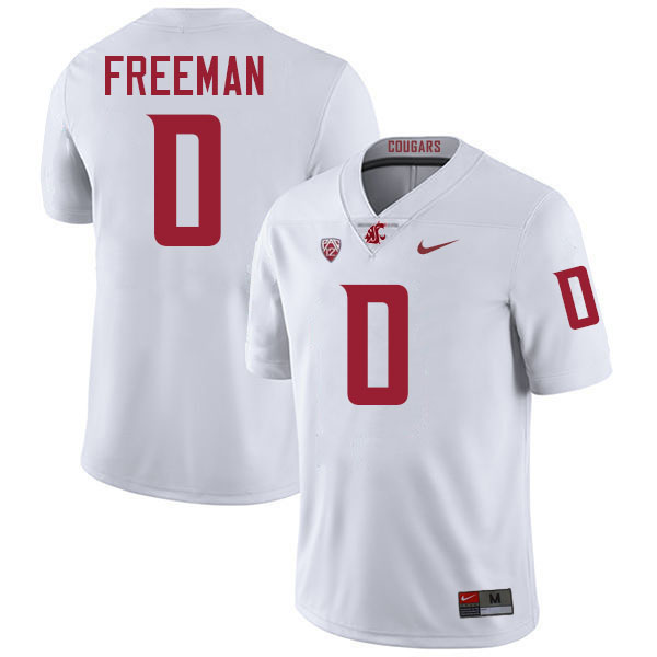 Tony Freeman WSU Cougars Jersey.Washington State Cougars #0 Tony Freeman Jersey Youth-White